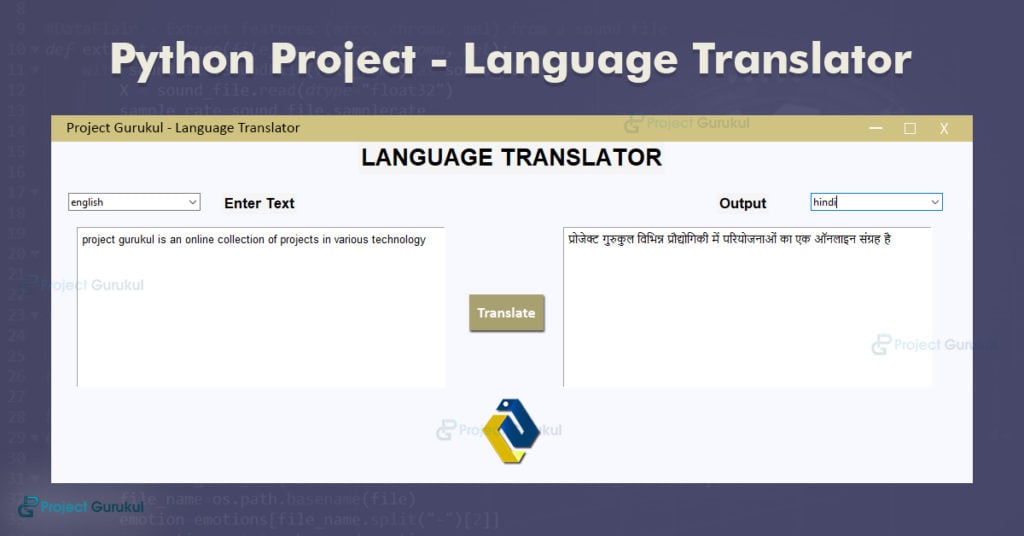 audio to sign language translator using python code