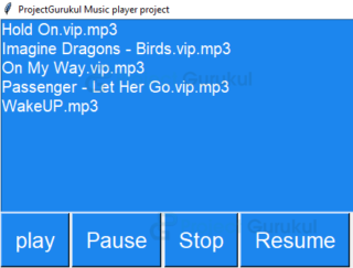 Learn How to Create a Music Player in Python - Project Gurukul