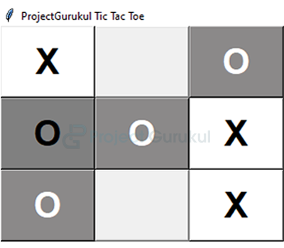 Tic Tac Toe GUI In Python using PyGame - GeeksforGeeks
