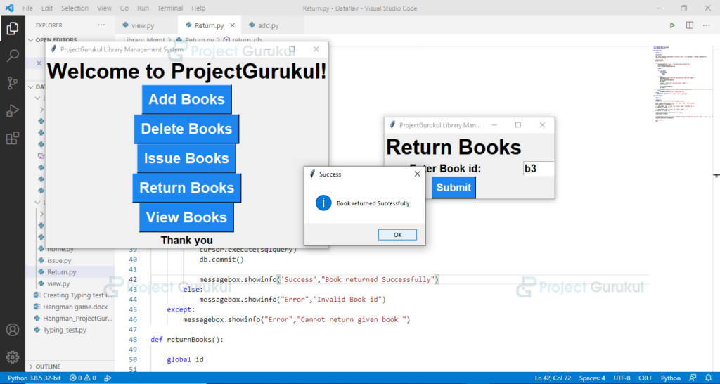 Python Library Management System Project With Source Code Project Gurukul 5997