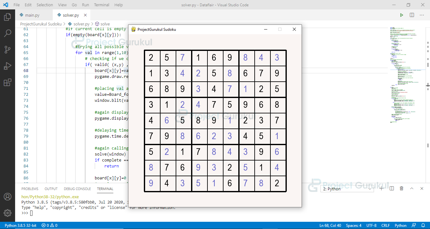 Solve sudokus automatically with Python and PyAutoGUI