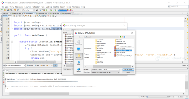 library management system source code in java