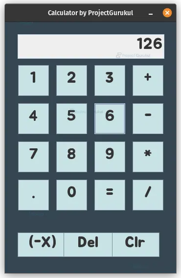 java project calculator output