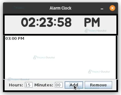 alarm clock output