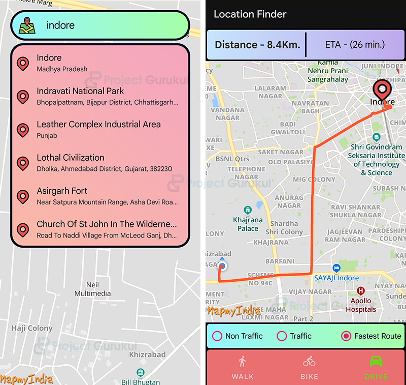 Lost Not Anymore Android Location Finder App Guide You Project Gurukul Lost Not Anymore Android Location Finder App Guide You Project Gurukul